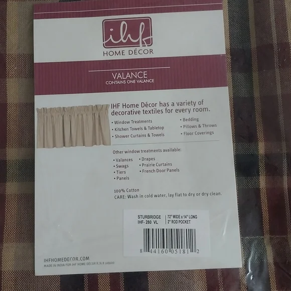 Ilif Sturbridge Home Decor Window Valance - Picture 6 of 7